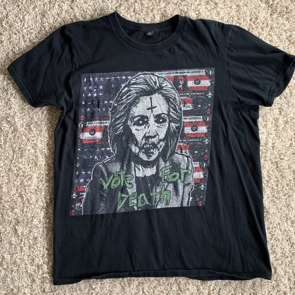 L - Vote Hillary Vote Death T-Shirt